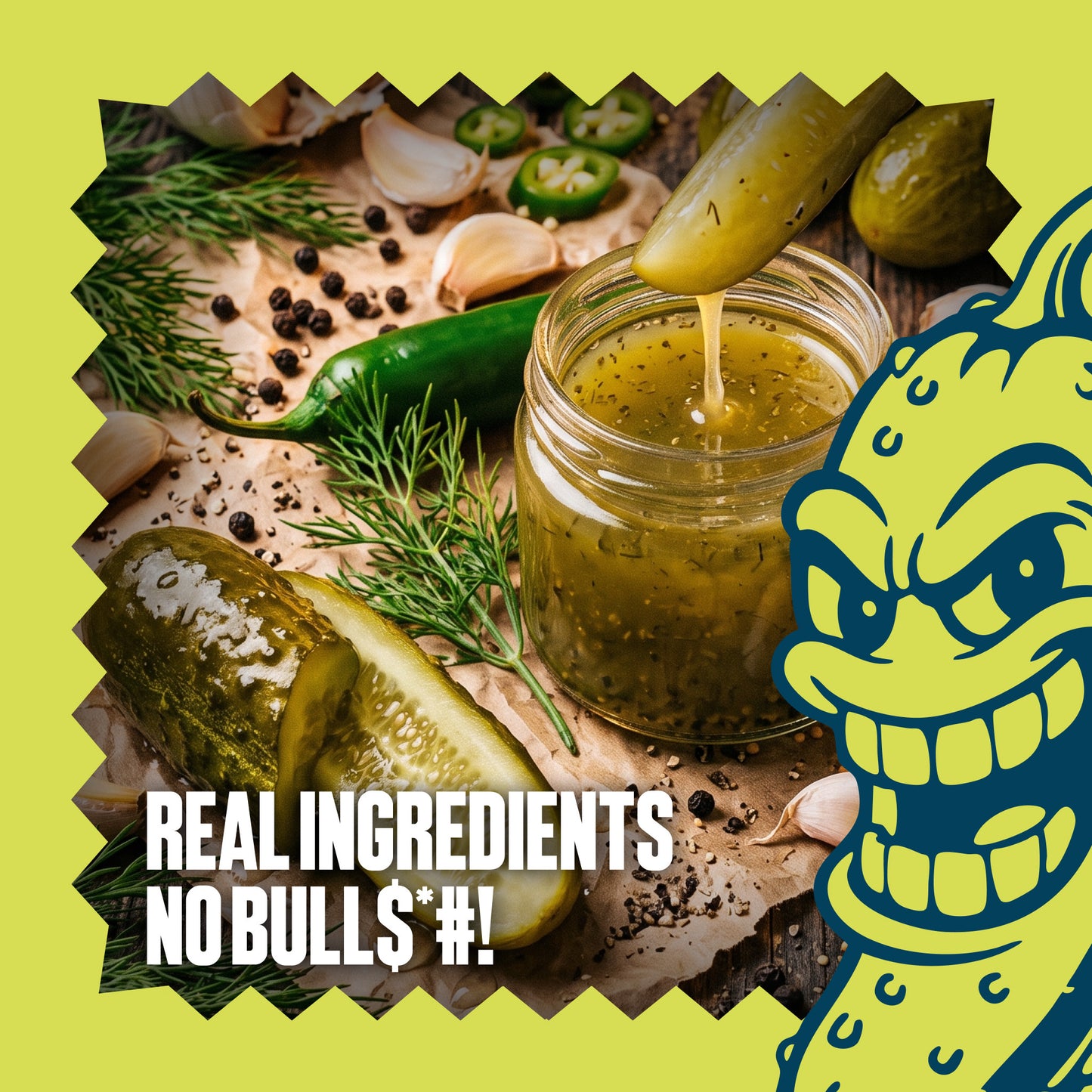 Stacked Garlic Spicy Pickle hot sauce, flavor details