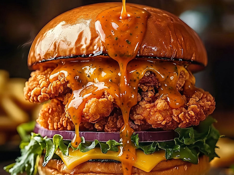 Crispy Fried Chicken Burger