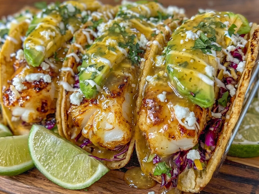 Crispy Grilled Fish Tacos