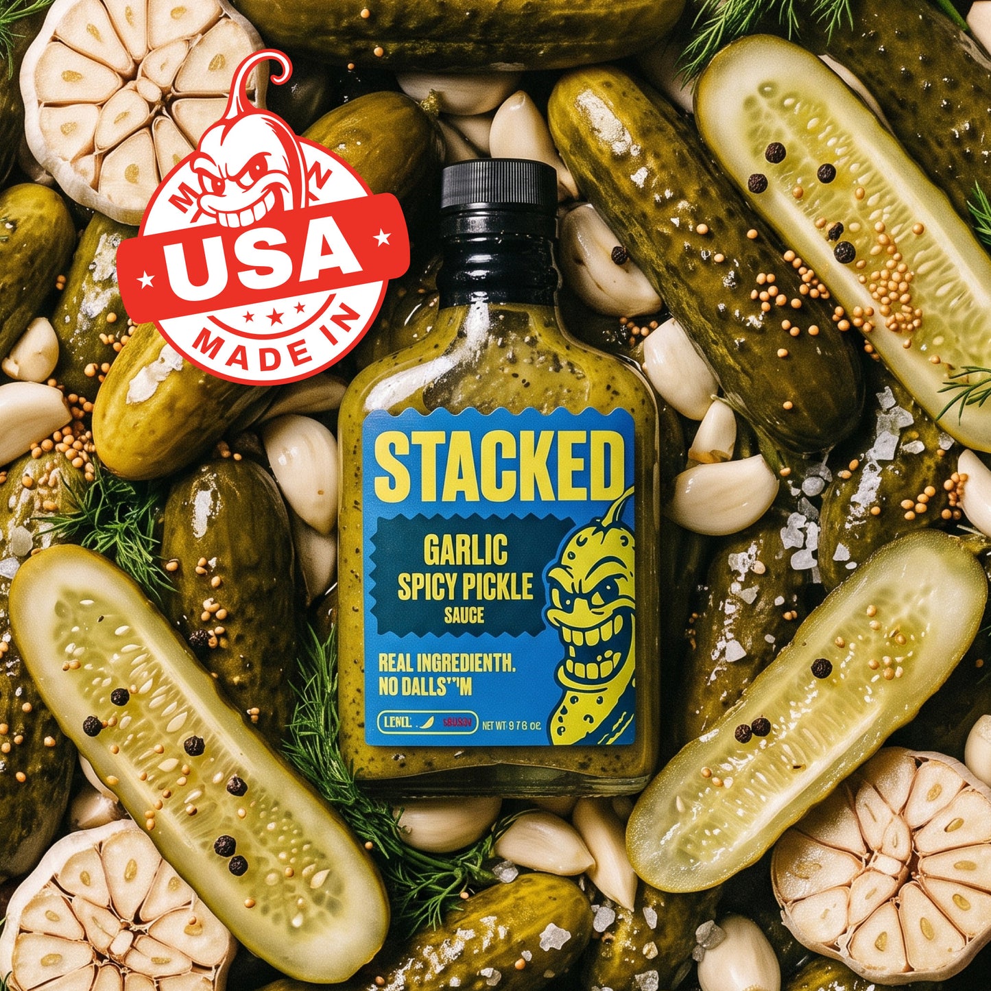 Garlic Spicy Pickle - Single Bottle
