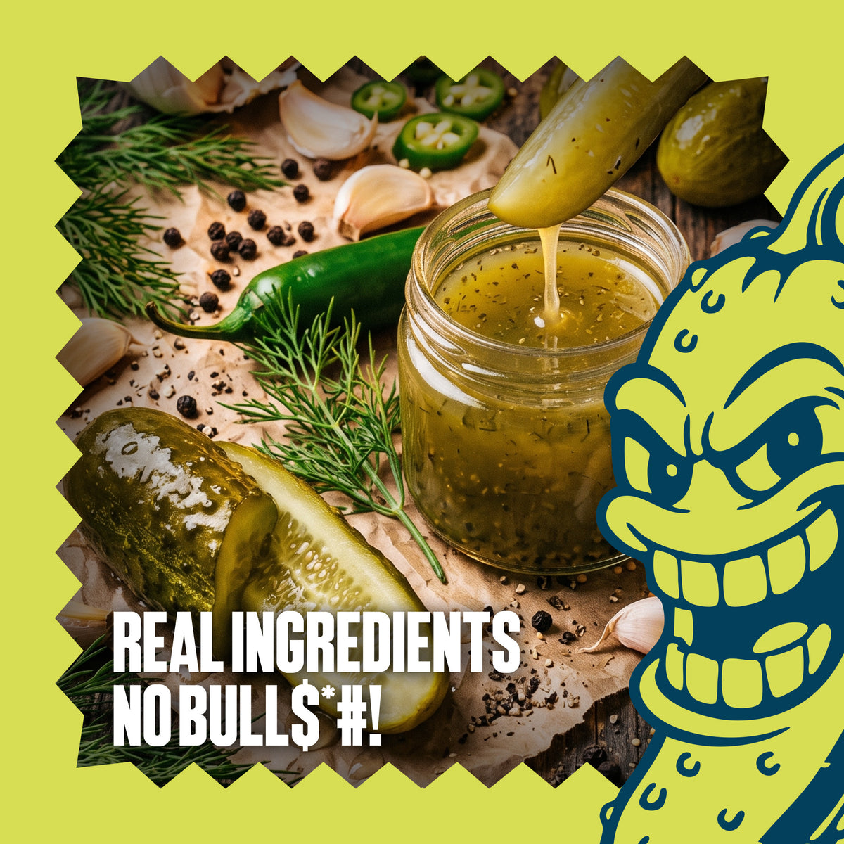 Stacked Garlic Spicy Pickle hot sauce, flavor details