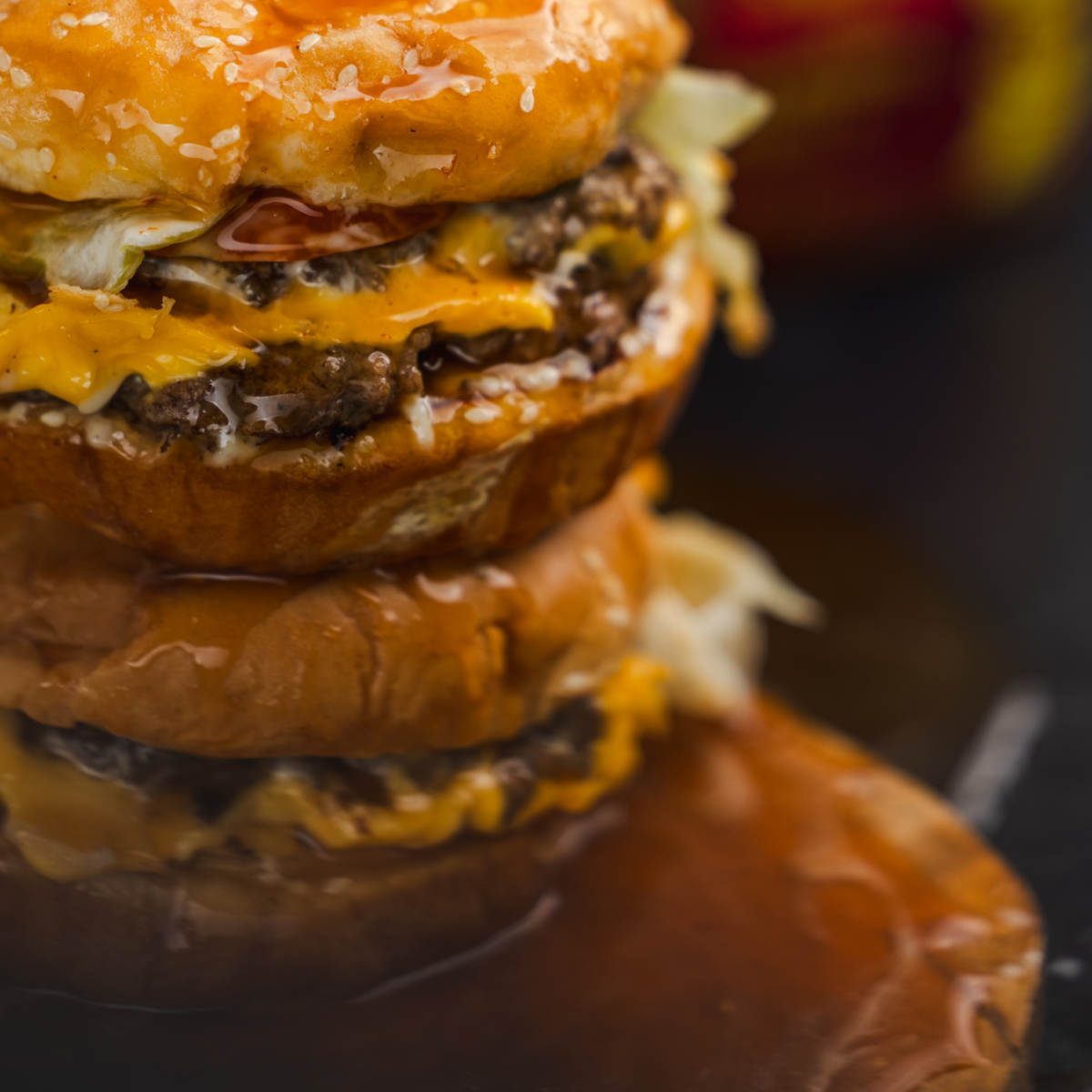 Stacked Spicy Bacon BBQ sauce, front label