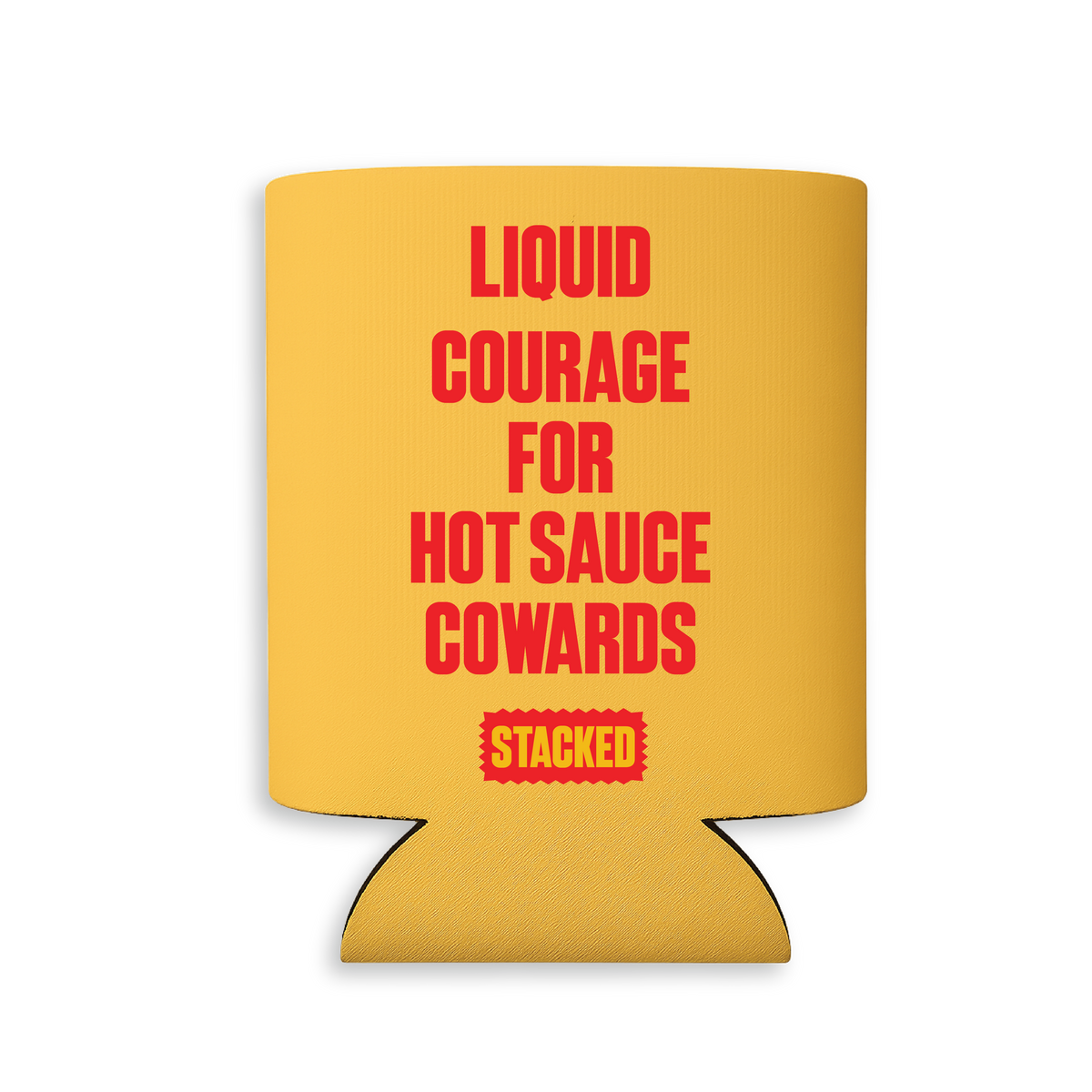 Pepper Palsy Liquid Courage can koozie, back