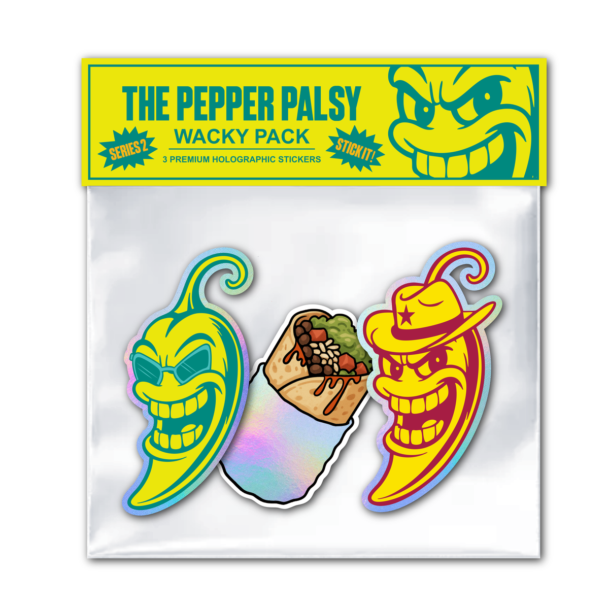 Pepper Palsy wacky sticker pack from Stacked